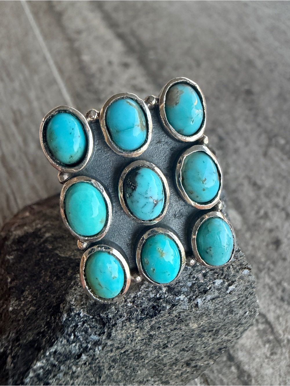 Turquoise Multi-Stone Statement Ring